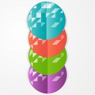 Vector abstract circles template Object web N23