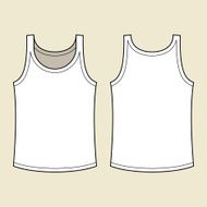 Blank singlet template N2