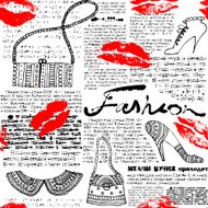 Newspaper pattern Fashion