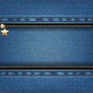 Denim background with open zipper N4