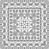 Seamless Outline Floral Pattern N14