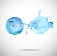 watercolor bubble isolated on white background N65