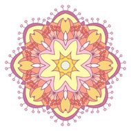 Abstract colorful Mandala N5