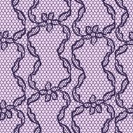 Old lace seamless pattern with ornamental flowers N4