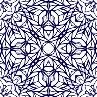 Seamless pattern with ethnic lace ornament N12