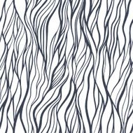 Seamless pattern with doodle waves ornament N25