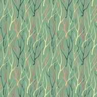 Seamless pattern with branches N6