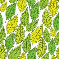 Seamless floral background green leaves seamless pattern N2