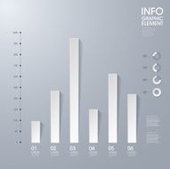 modern vector abstract bar chart infographic elements N6