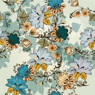 Beautiful seamless vector pattern with ornament