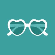 Heart shaped sunglasses