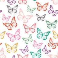 seamless pattern with butterflies N49