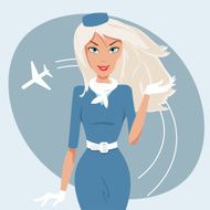 beautiful stewardess