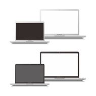 laptop and notebook illustration