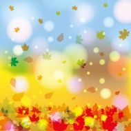 Autumn abstract background with leaf N19