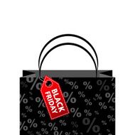 Black Friday shopping bag