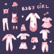 Set of baby girl clothing N2