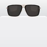 Abstract white background with realistic sunglasses