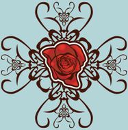 floral design element N4