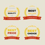 Vector vintage badges collection
