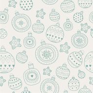 Pattern With Christmas Balls N2