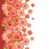 Seamless floral pattern with pretty stylized flowers N5