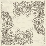 Ornamental frame vector illustration