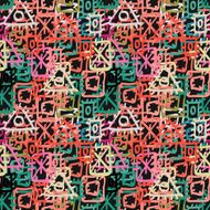 Abstract geometric seamless pattern N39