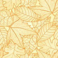 Autumn leaves seamless pattern N19