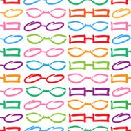 Glasses and Sunglasses Colorful Seamless Pattern
