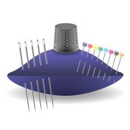 needles and thimble