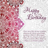 lacy vector wedding card template abstract circle floral ornament good N11