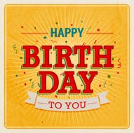 Vintage card - Happy birthday