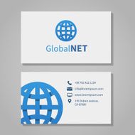 Global corporation business card