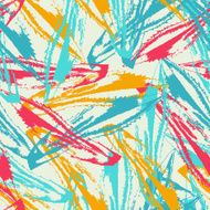 Grunge pattern with leaves on bright background