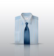 Folded shirt realistic icon