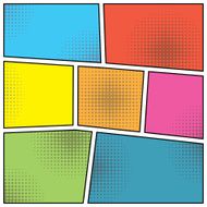 pop art style blank N2