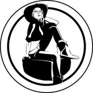 Vector cowgirl