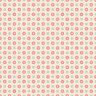 Floral vector seamless pattern with dots (tiling) N4