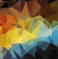 Vector pattern of geometric shapes background Colorful mosaic banner N38