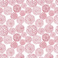 Flowers seamless background floral pattern hand drawn N2