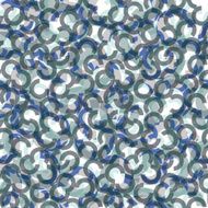 Blue grey circles geometric seamless pattern