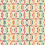 Abstract background with lines and circles Seamless vector pattern N2