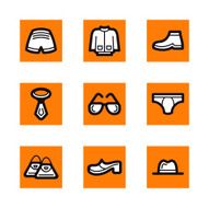 Clothing and Accessories Icons Series N4