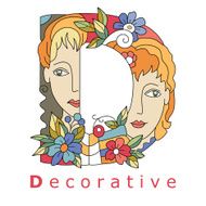 Letter D - decorative