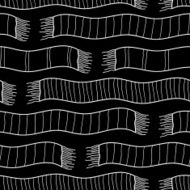 Black and white background with striped scarves Seamless vector pattern