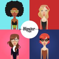 Hipster illustration N25