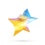 Triangle abstract star