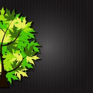 Abstract Vector spring tree illustration N2