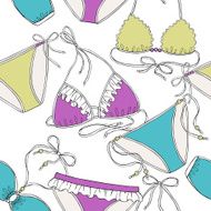 Bikini seamless pattern